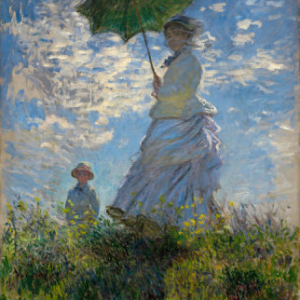 Woman with a Parasol—Madame Monet and Her Son, 1875 Claude Monet