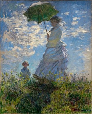 Woman with a Parasol—Madame Monet and Her Son, 1875 Claude Monet